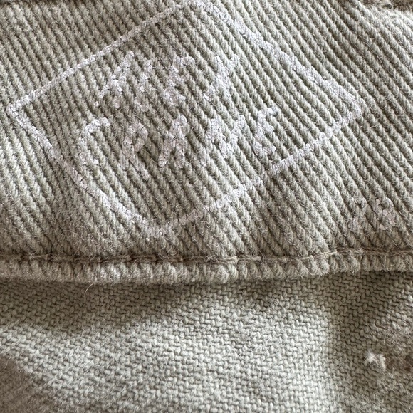 Alex Crane green jeans straight leg button fly high waist size 28 - Picture 10 of 10